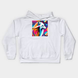 Arctic Fox Pop Art - Cool & Trendy Wildlife Kids Hoodie